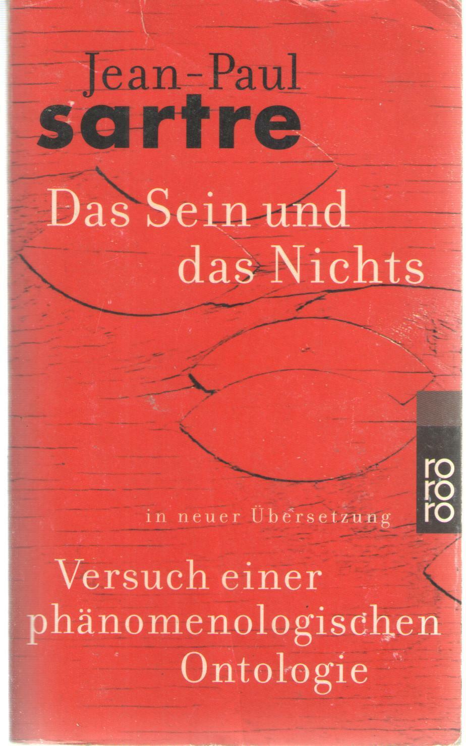 [중고] [수입] Jean-Paul Sartre: Das Sein und das Nichts: Versuch einer phänomenologischen Ontologie 독일어 번역 (Paperback)