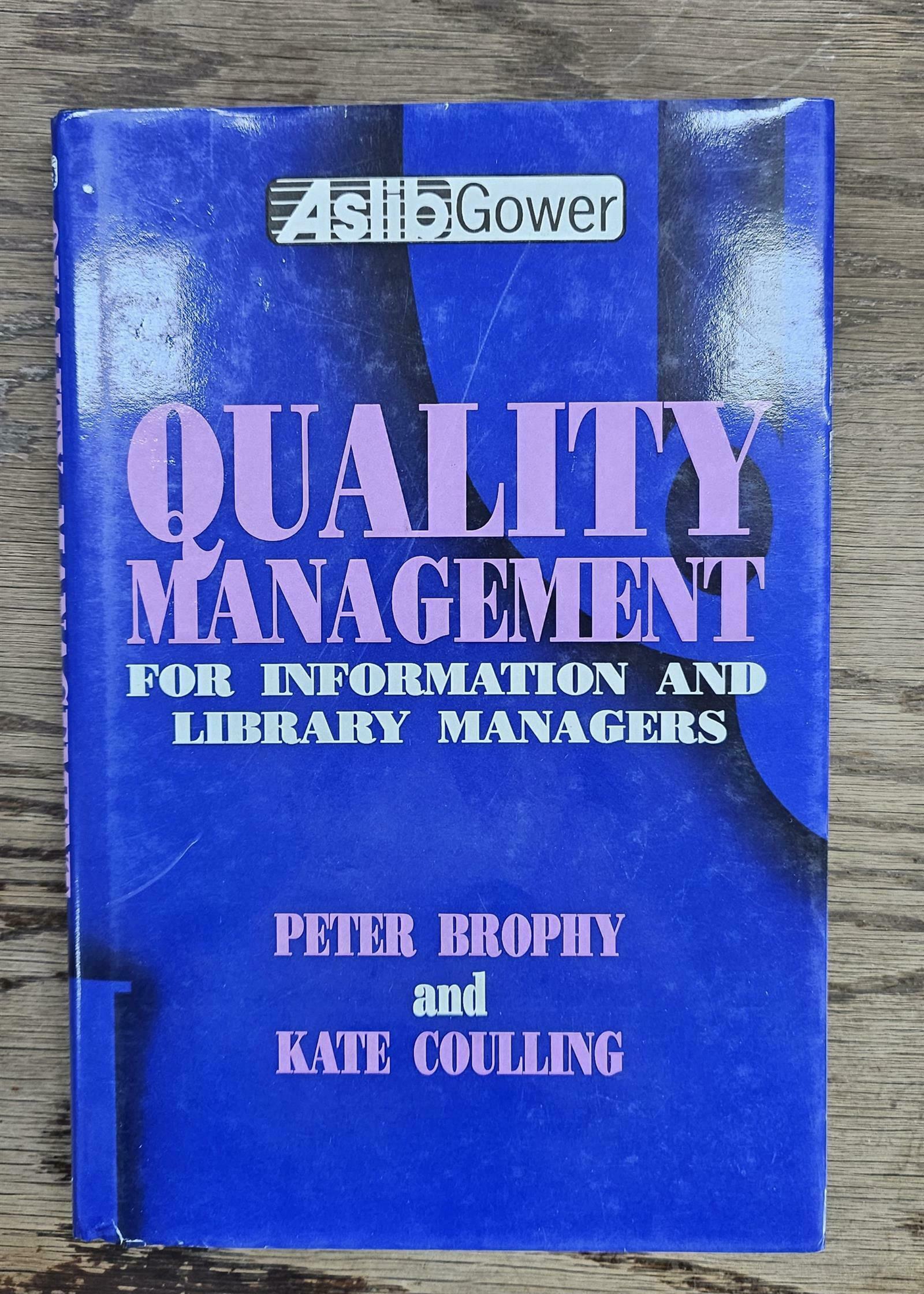 [중고] Quality Management for Information and Library Managers (Hardcover)