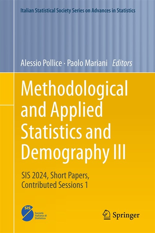Methodological and Applied Statistics and Demography III: Sis 2024, Short Papers, Contributed Sessions 1 (Hardcover, 2024)
