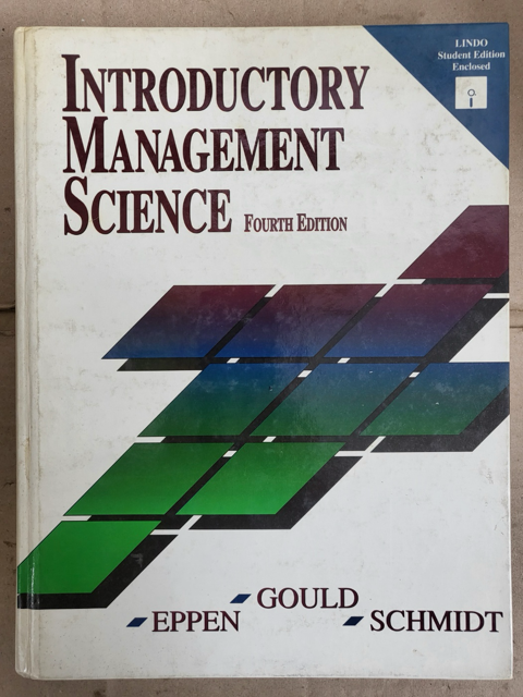 [중고] Introductory Management Science (Hardcover, 4th, Subsequent)