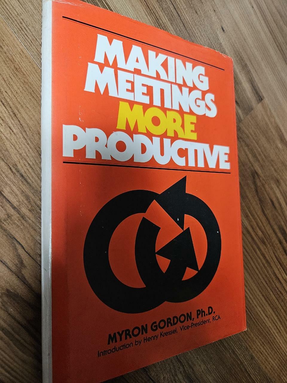 [중고] Making Meetings More Productive (Hardcover)