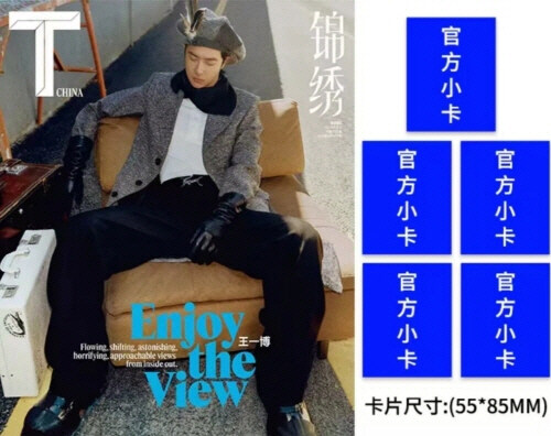 T CHINA Magazine (중국) 2024년 6월호 : 왕이보(王一博) 커버 (잡지 + 포토카드 5장)
