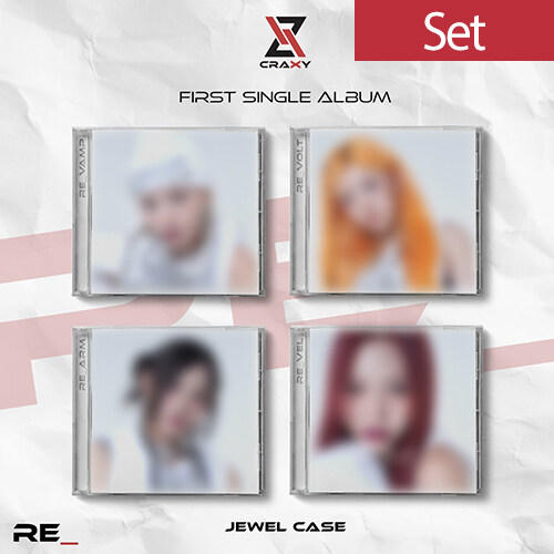 [SET] 크랙시 - 싱글 1집 RE_ (Jewel Case Ver.)[버전 4종 세트]