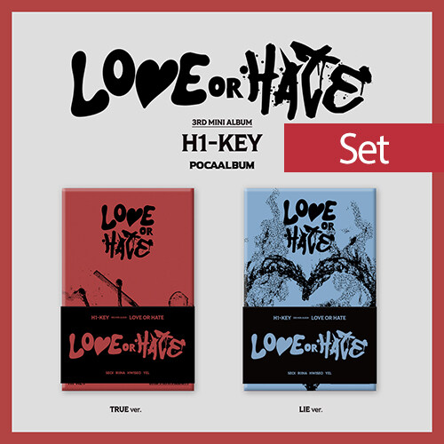 [SET][포카앨범] 하이키 - 미니 3집 LOVE or HATE [버전 2종 세트]