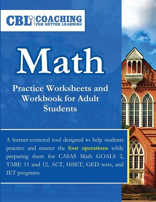 Math Practice Worksheets and Workbook for Adult Students (Paperback)