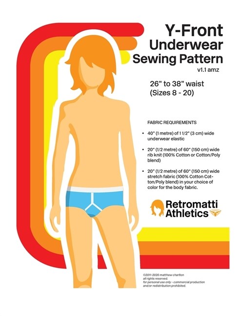 RetroMatti Athletics Retro Briefs Sewing Pattern (Paperback)