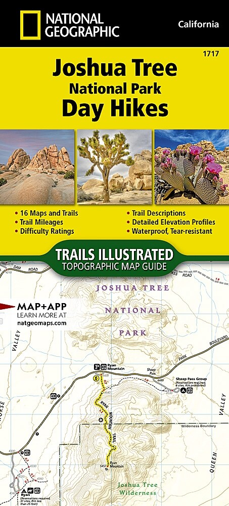 Joshua Tree National Park Day Hikes Map (Other, 2024)