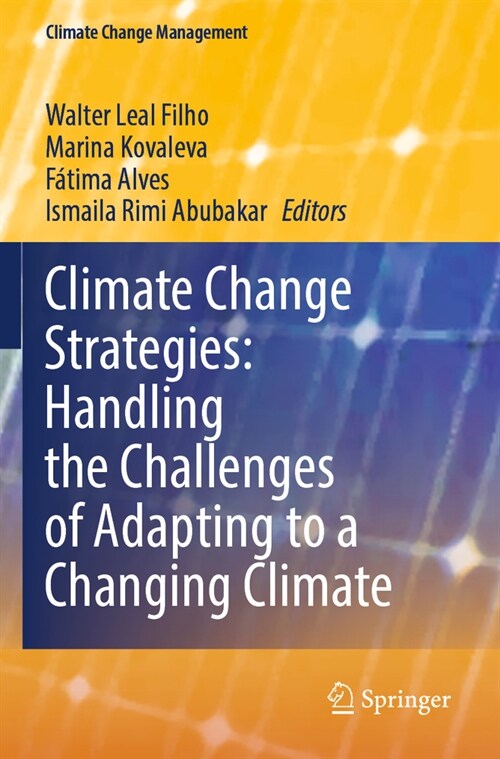 Climate Change Strategies: Handling the Challenges of Adapting to a Changing Climate (Paperback, 2023)