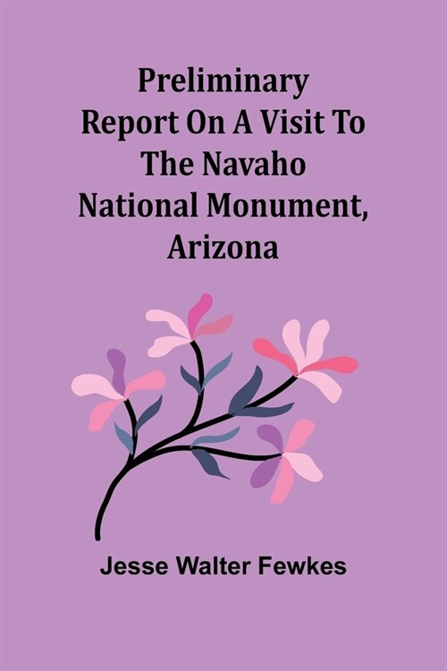 Preliminary report on a visit to the Navaho National Monument, Arizona (Paperback)