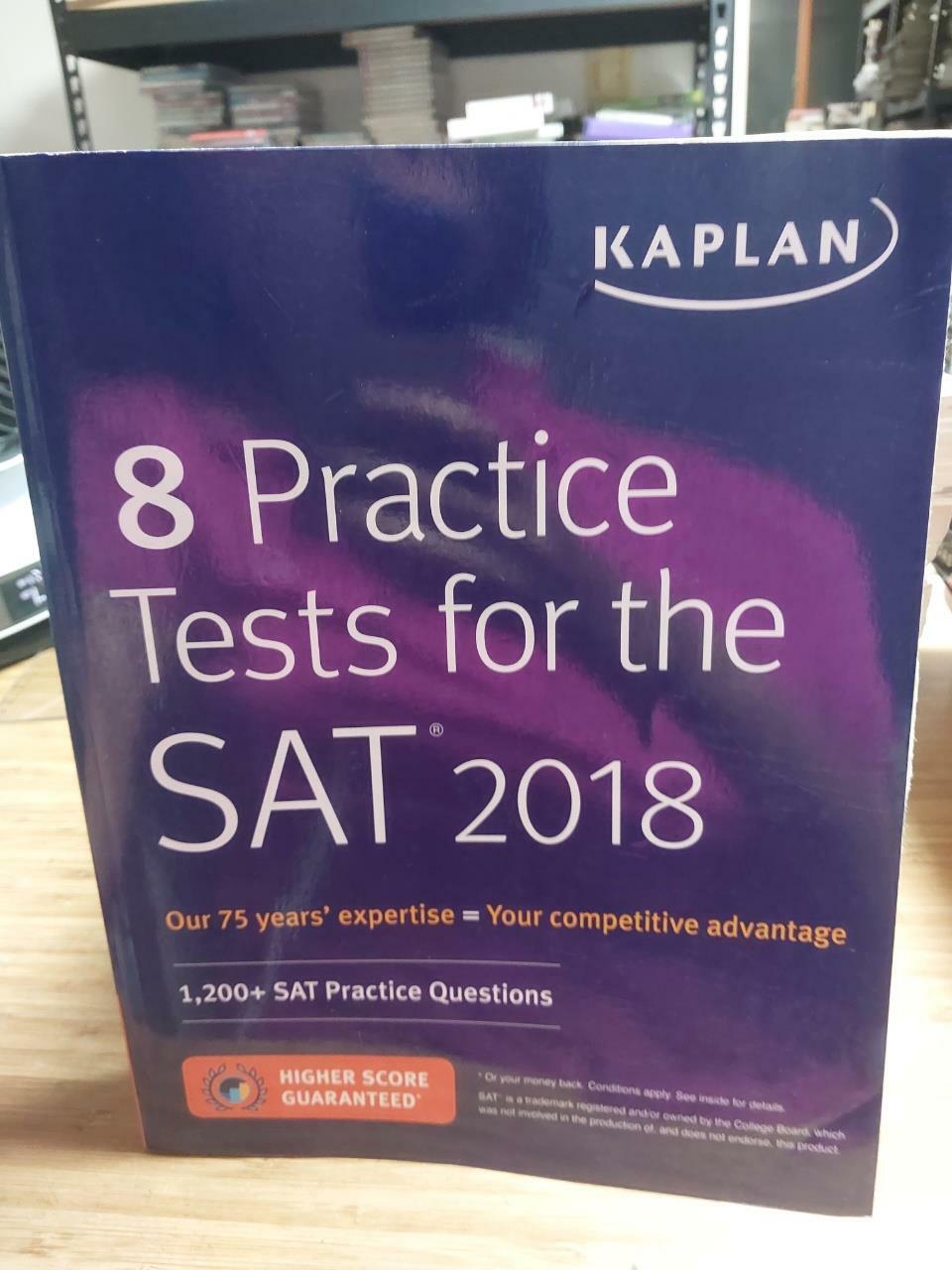 [중고] 8 Practice Tests for the SAT 2018: 1,200+ SAT Practice Questions (Paperback)