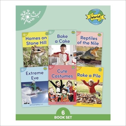 Phonic Books Dandelion World Split Vowel Spellings (Multiple-component retail product, slip-cased)