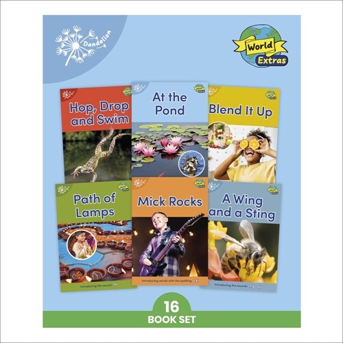 Phonic Books Dandelion World Extras Stages 8-15 : Adjacent consonants and consonant digraphs (Multiple-component retail product, slip-cased)