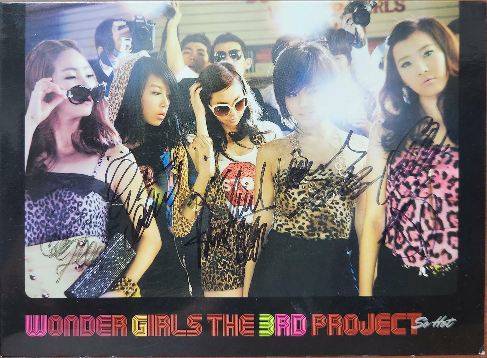 [중고] [친필싸인] 원더걸스 (Wonder Girls) - The 3rd Project : So Hot 