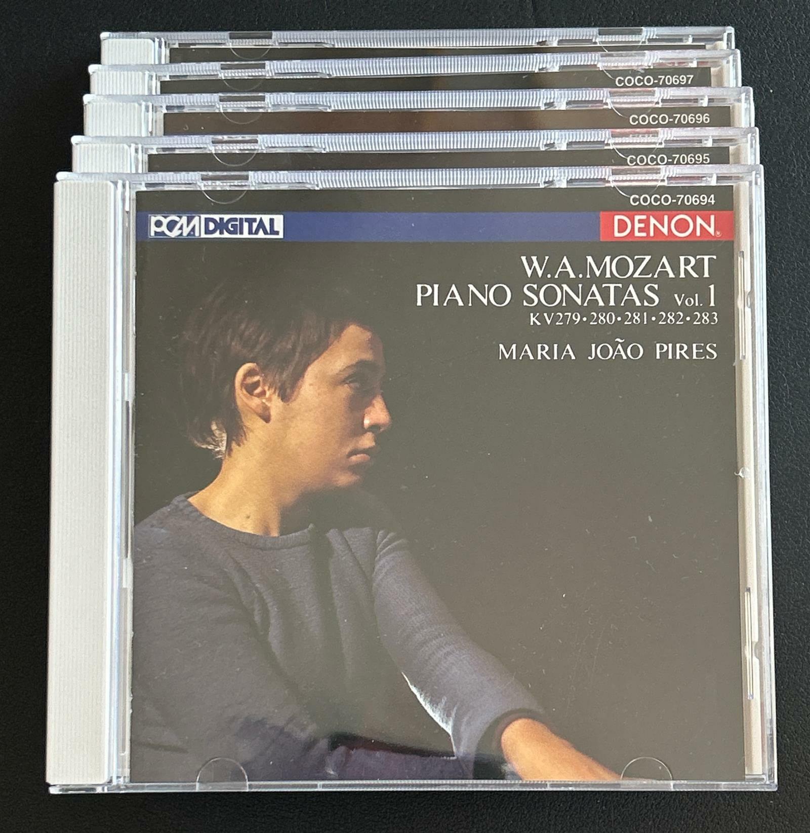 [중고] Maria Joao Pires - Mozart: piano sonata (모차르트 피아노 소나타 1~5집, 5CD)