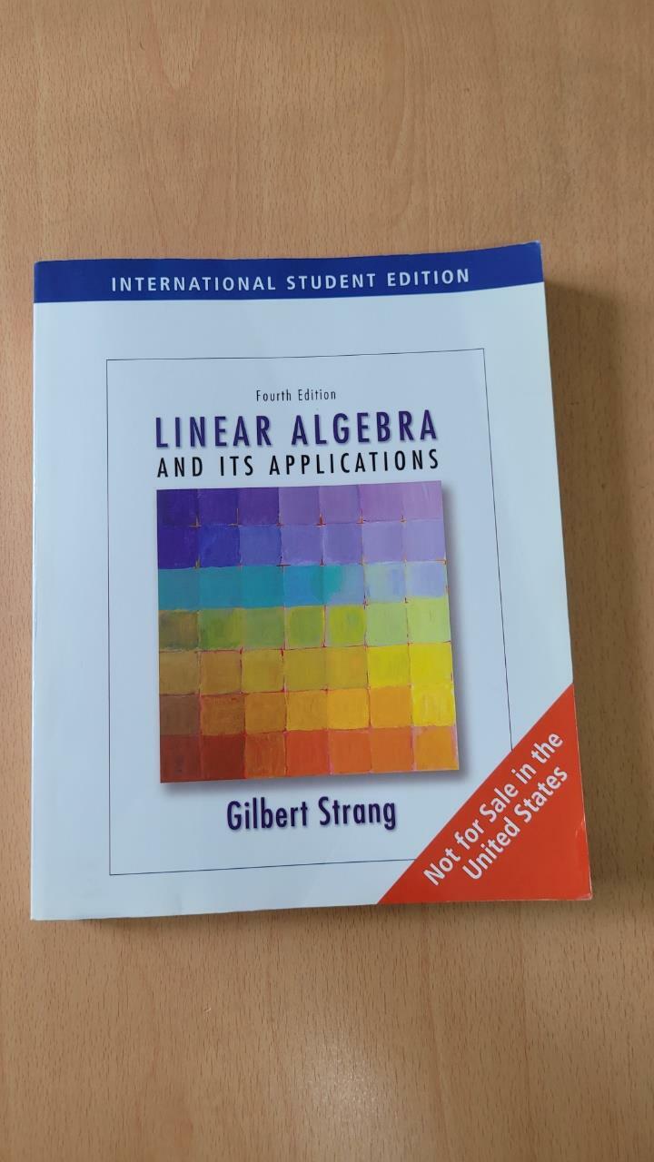 [중고] Linear Algebra and Its Applications (Paperback) (4th International)