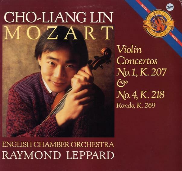 [중고] [수입] Mozart Vioiln Concertos No.1 K.207 & No.4 K.218 : Cho-Liang Lin (LP) / Leppard