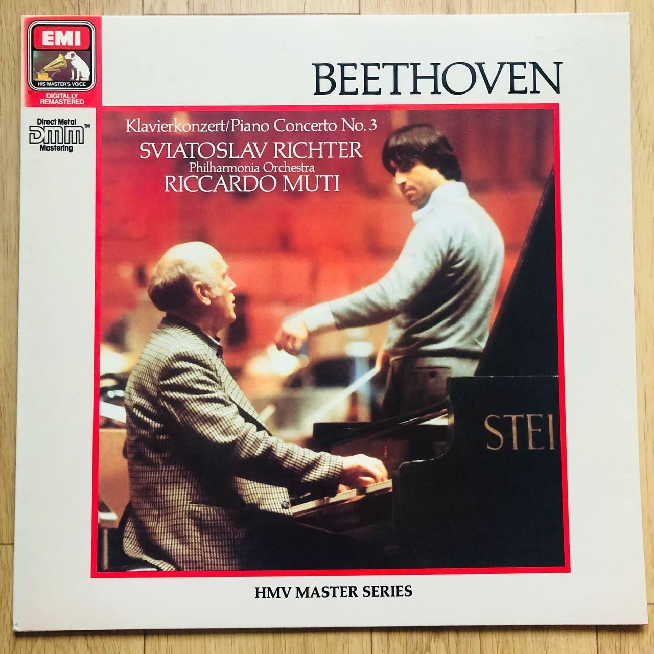 [중고] 수입LP] 베토벤 : 피아노 협주곡 3번, 안단테 파보리: 무티 (Riccardo Muti) ,리히터 (Sviatoslav Richter)
