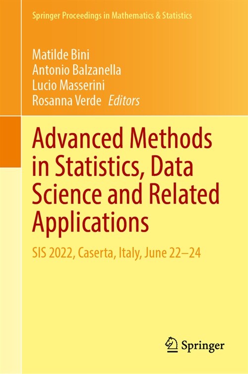 Advanced Methods in Statistics, Data Science and Related Applications: Sis 2022, Caserta, Italy, June 22-24 (Hardcover, 2024)