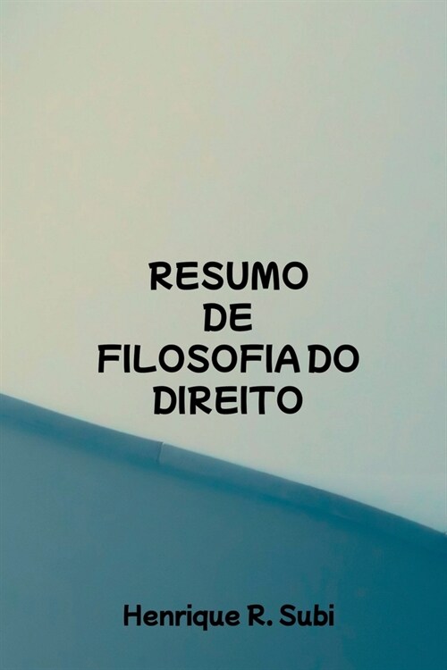 Resumo De Filosofia Do Direito (Paperback)