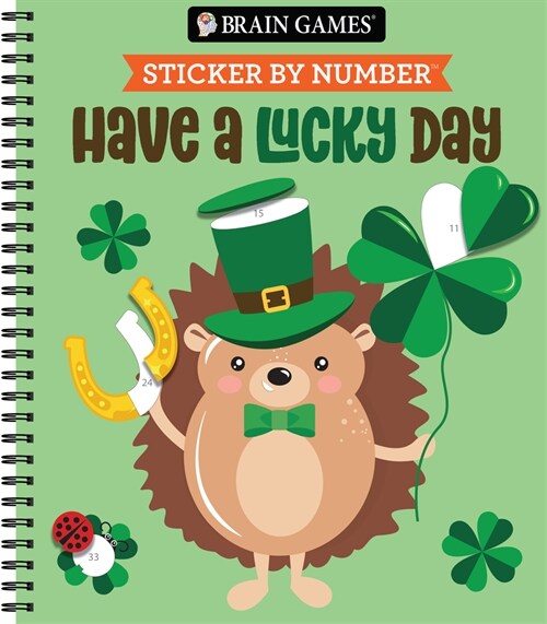Brain Games - Sticker by Number: Have a Lucky Day (Spiral)