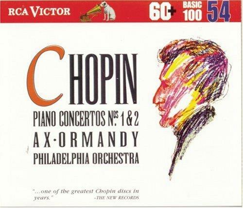 [중고] CHOPIN PIANO CONCERTOS Nos 1 & 2 AX ORMANDY PHILADELPHIA ORCHESTRA