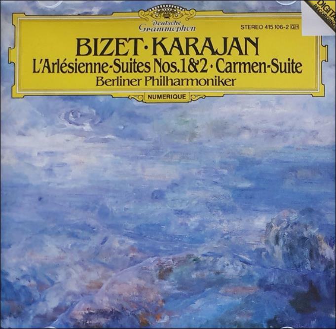 [중고] Bizet: 아를르의 여인 조곡 1, 2번 & 카르멘 조곡 - 카라얀 (Herbert Von Karajan)(독일발매)
