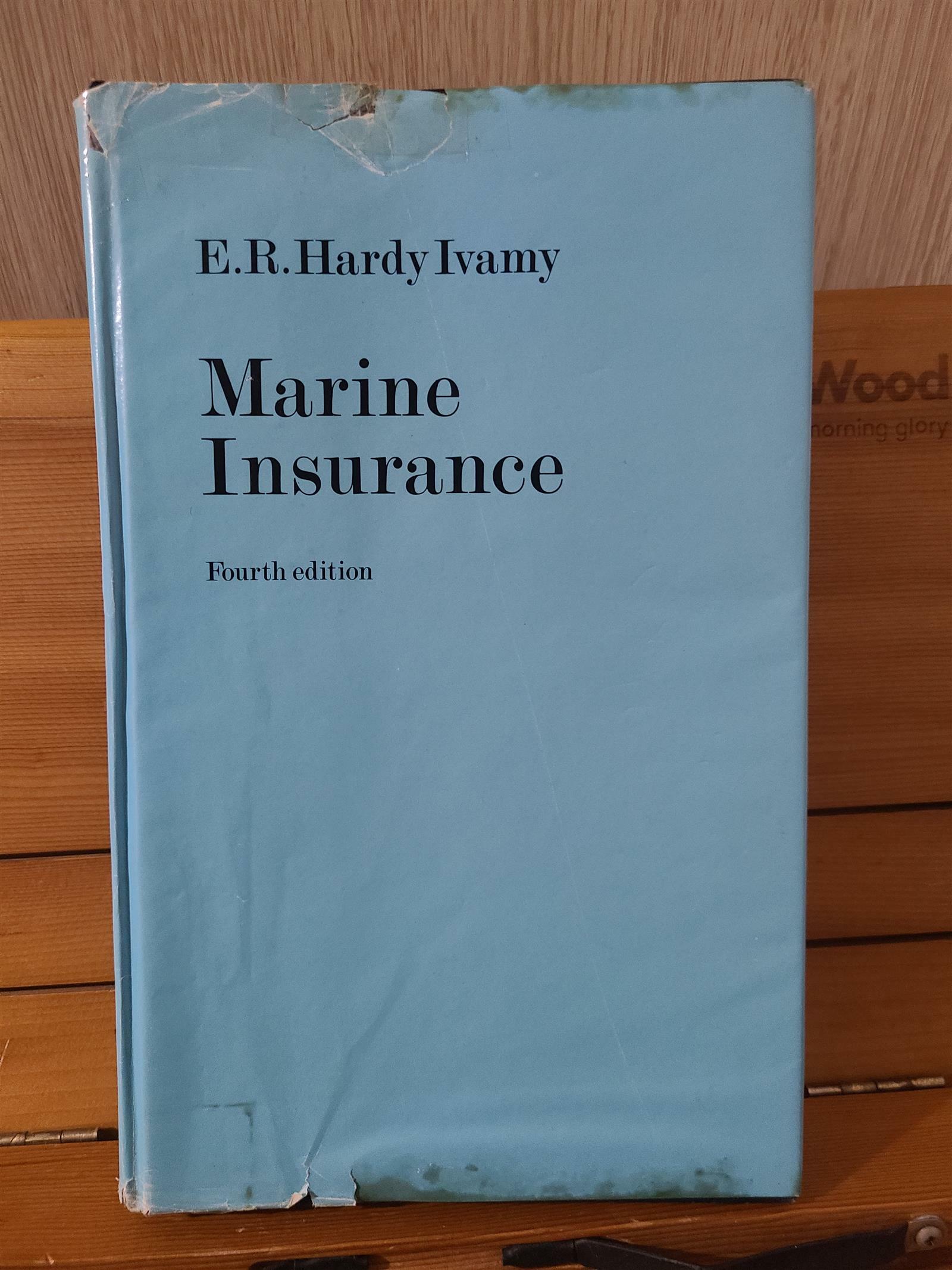 [중고] Marine Insurance (Butterworths insurance library) by Ivamy, E.R.Hardy (4th Edition,Hardcover) (Hardcover)