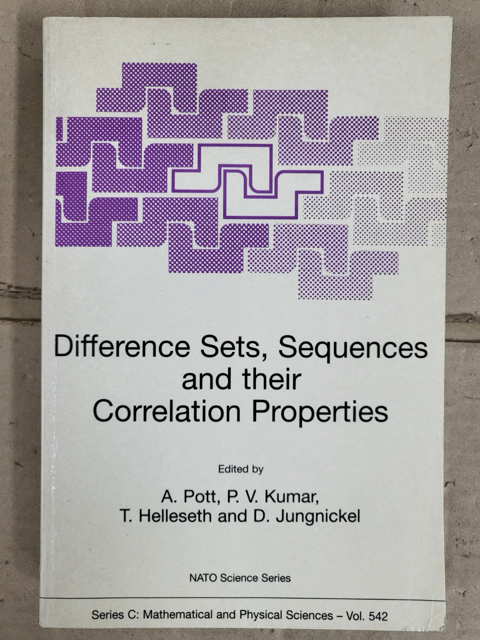 [중고] Difference Sets, Sequences and Their Correlation Properties (Paperback)