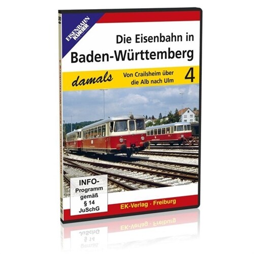 Die Eisenbahn in Baden-Wurttemberg. Tl.4, 1 DVD (DVD Video)