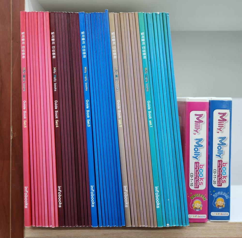 [중고] 밀리몰리 인성동화: Milly, Molly books 40권,가이드5권,cd20장