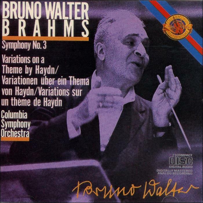 [중고] Brahms : Symphonies No.3 - 브루노 발터 (Bruno Walter)