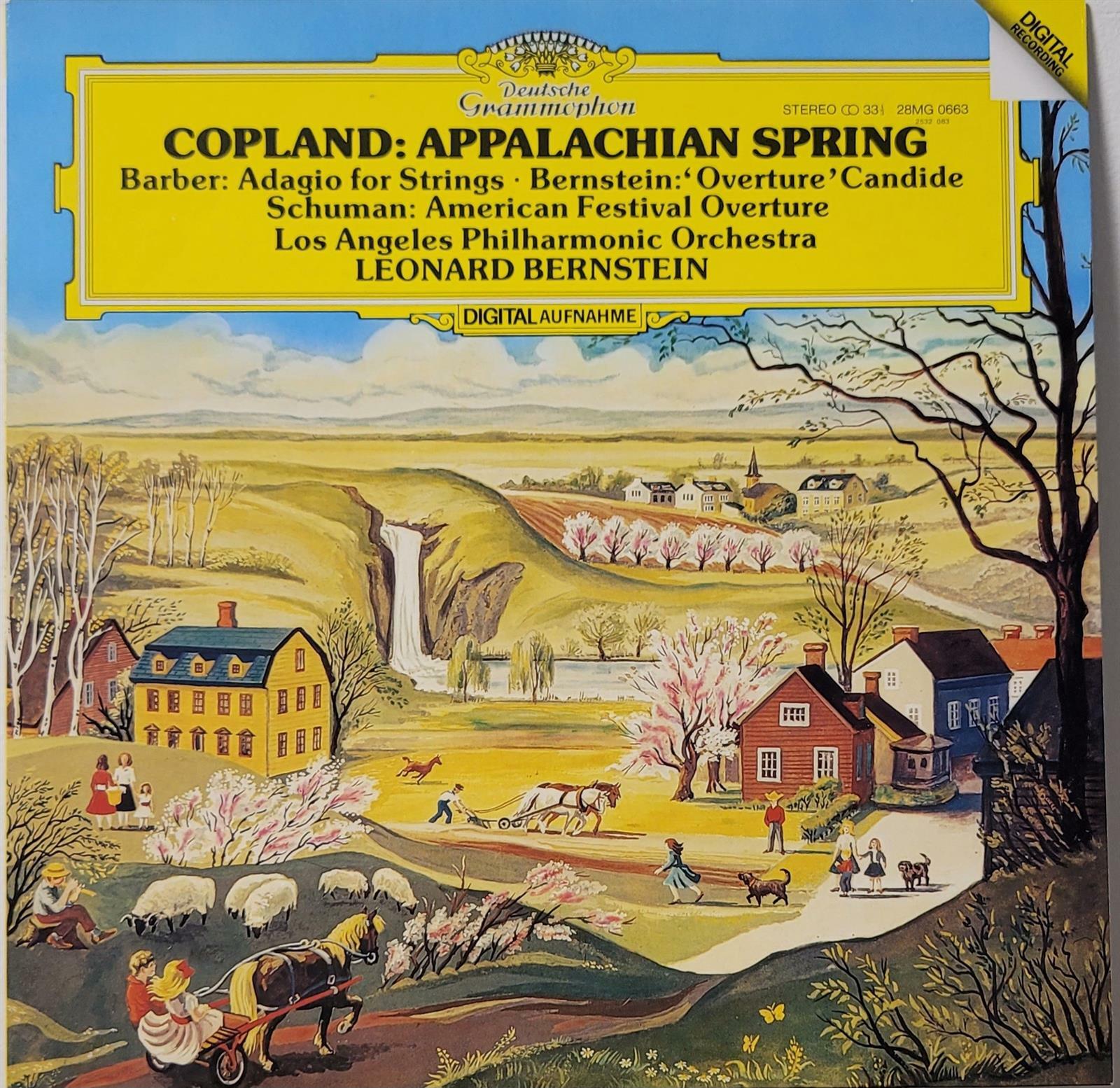 [중고] [LP] 83년 Copland: Appalachian Spring Bernstein 코플런드 애팔래치아의 봄, 번스타인 [일본반] 1983년