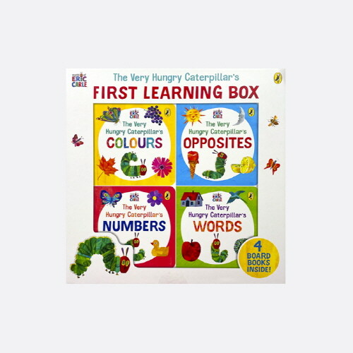 에릭칼 The Very Hungry Caterpillars First Learning Box 보드북 4종 세트 (Board Book 4권)