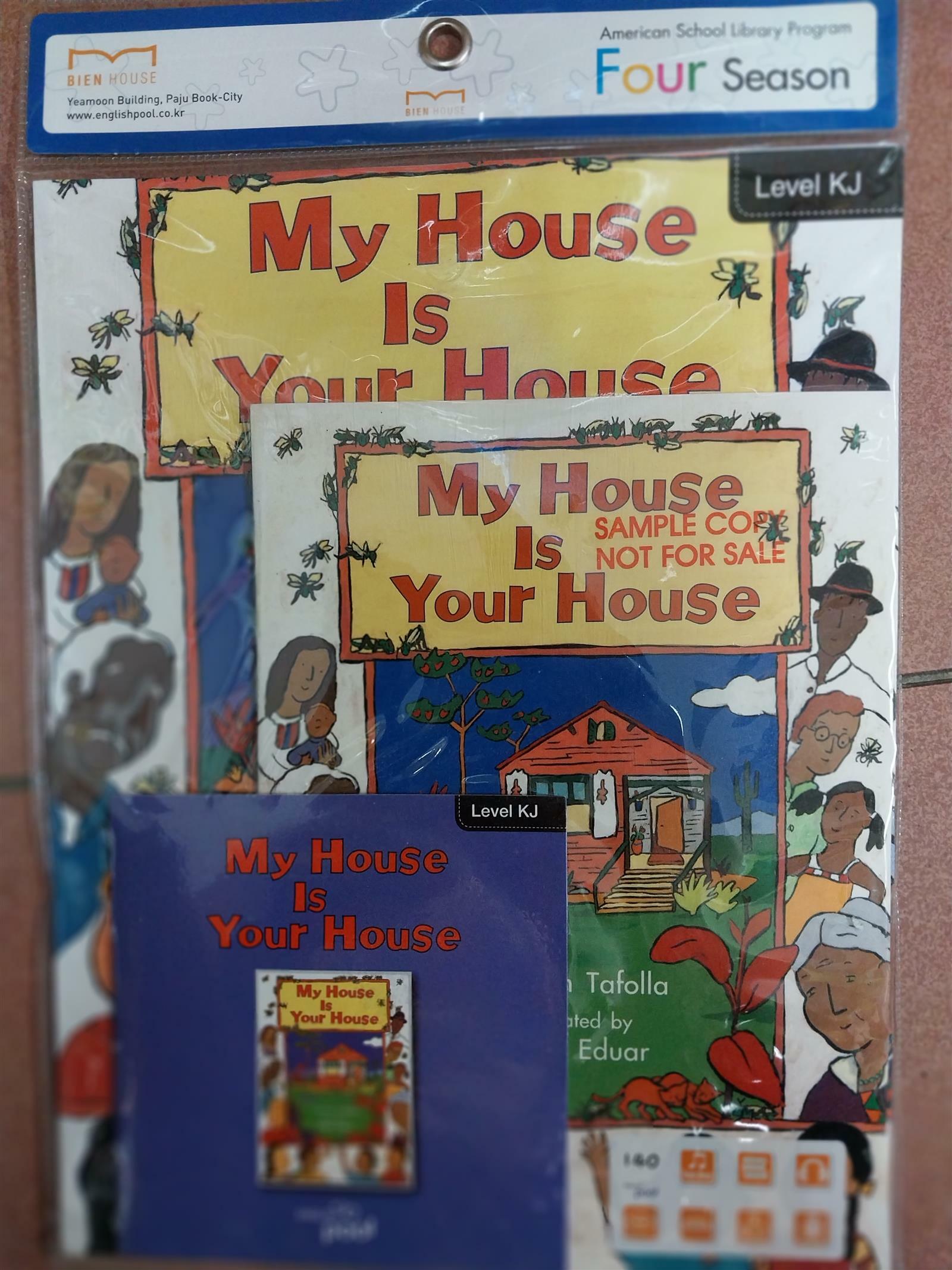 [중고] 미국 초등학교 필독 권장도서) My House Is Your Houes-워커북+CD=3종 (0)
