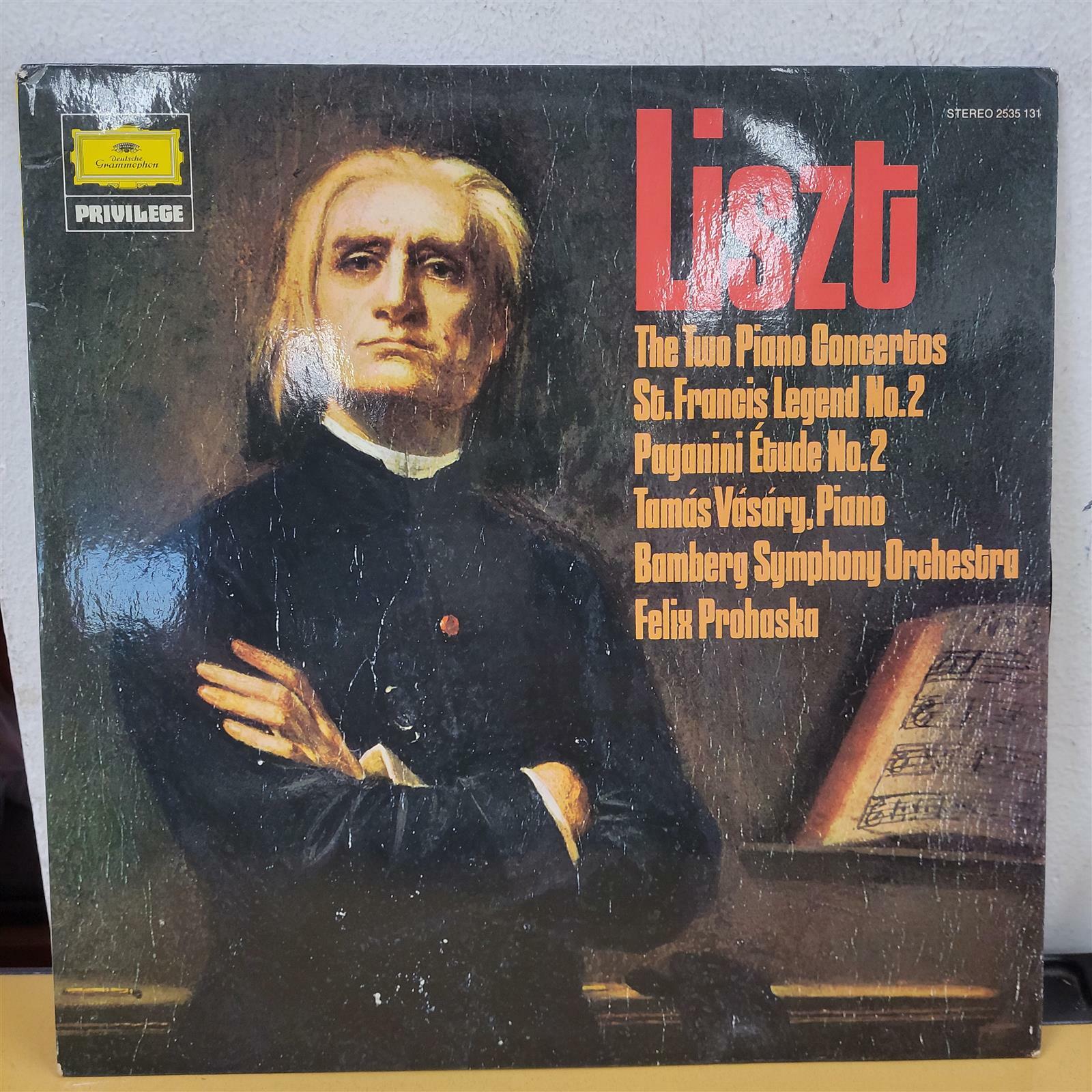 [중고] [LP]LISZT: PIANO CONCERTOS NOS.1&2 . FRANCIS LEGEND NO.2 . PAGANINI ETUED-TAMAS VASARY.BAMBERG SYMPH