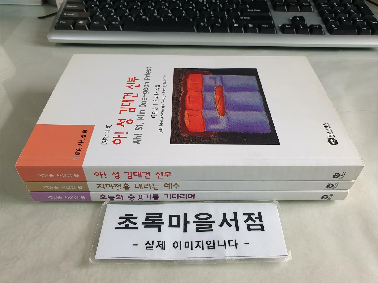 [중고] 배달순 시선집 1-3:전3권/오늘의 승강기를 기다리며,지하철을 내리는 예수,아! 성 김대건 신부/사진2컷참조/초록마을서점