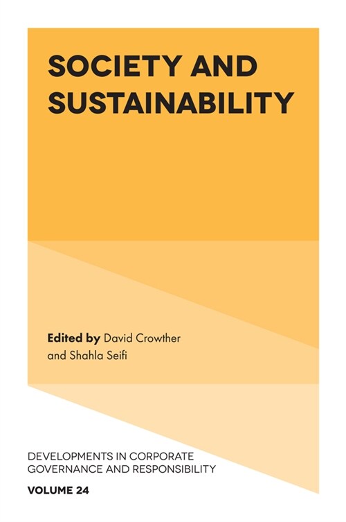 Society and Sustainability (Hardcover)