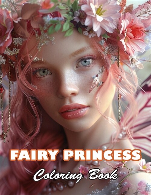 Fairy Princess Coloring Book: High Quality +100 Beautiful Designs for All Ages (Paperback)