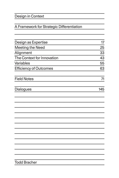 Design in Context: A Framework for Strategic Differentiation (Paperback)