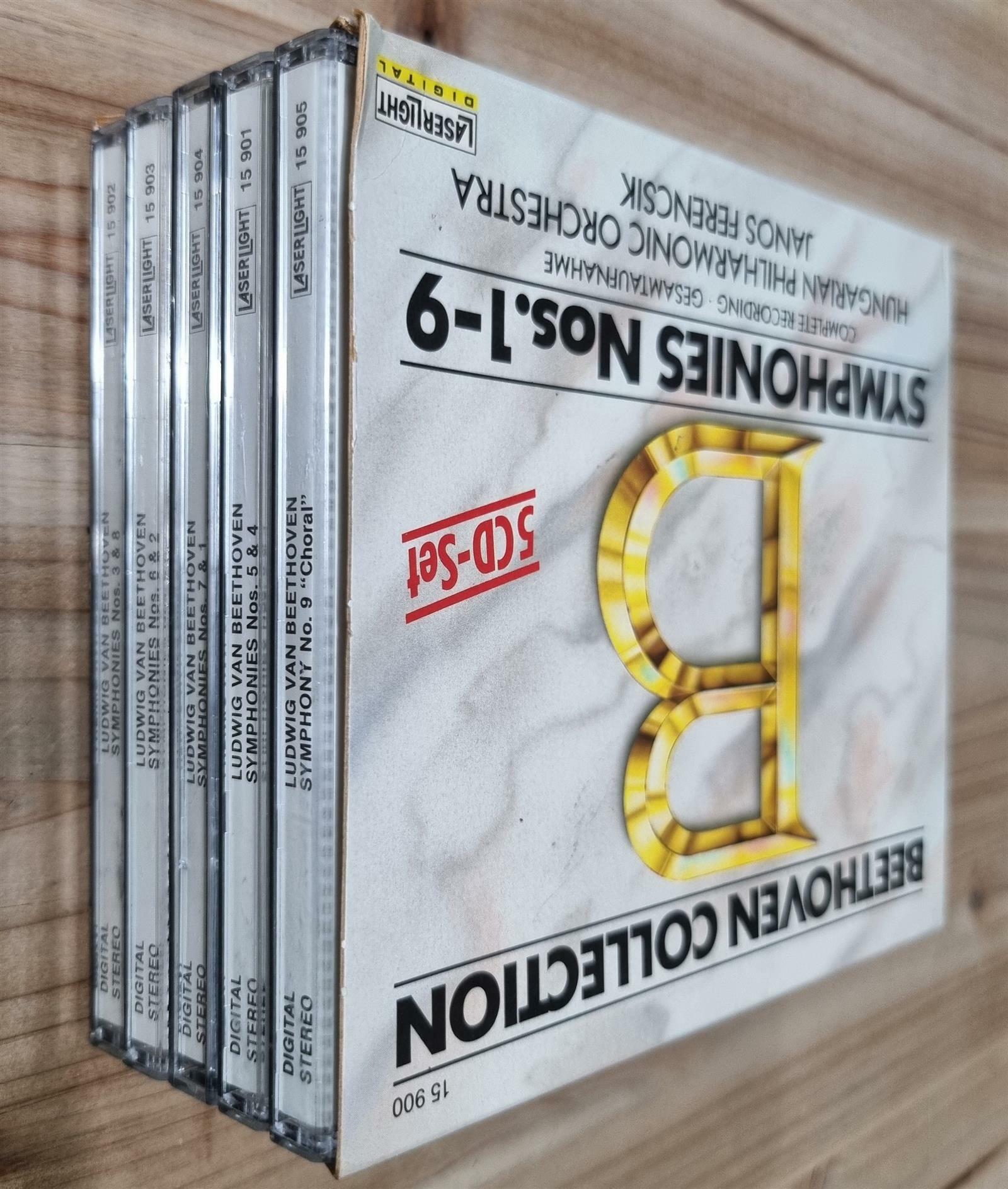 [중고] [5CD 수입 Box Set] Beethoven, Hungarian Philharmonic, Janos Ferencsik – Symphonies Nos. 1-9