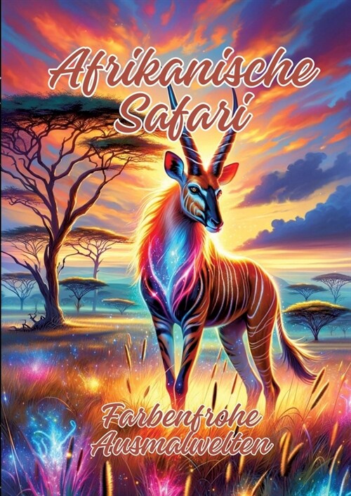 Afrikanische Safari: Farbenfrohe Ausmalwelten (Paperback)