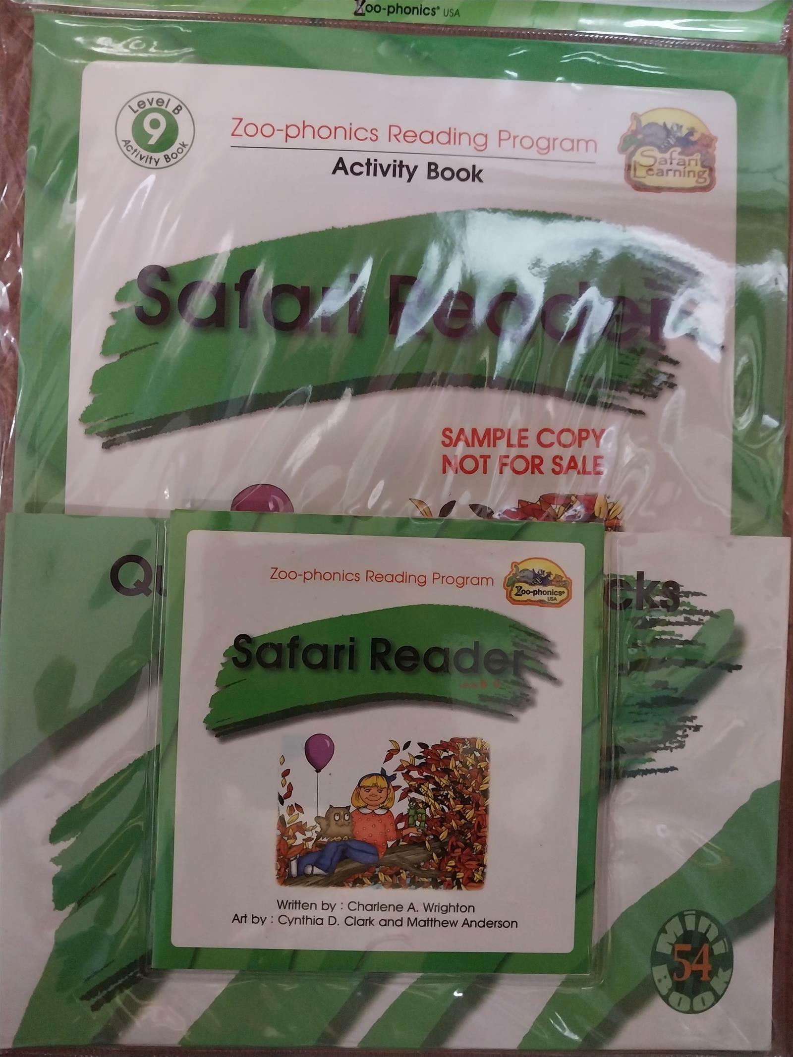 [중고]  Safari Reader(Level B 9)-미국 공립 초등학교에서 널리 사용되는 리딩북3권+액티비티북1권+CD1매- (0)