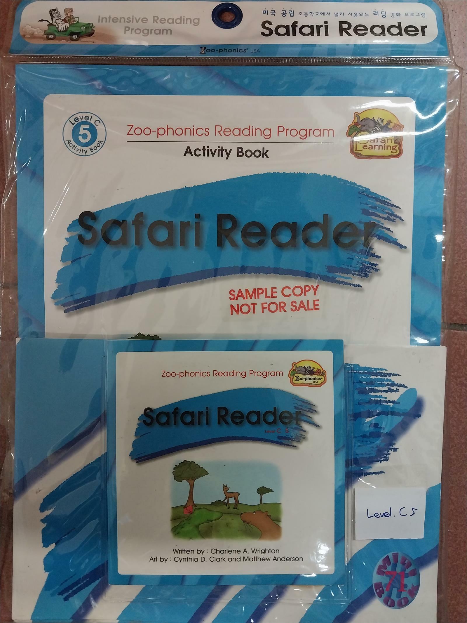 [중고] Safari Reader(Level C 5)-미국 공립 초등학교에서 널리 사용되는 리딩북3권+액티비티북1권+CD1매- (0)