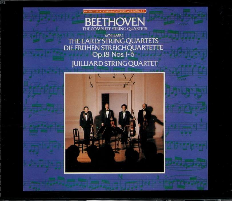 [중고] Beethoven : Die Fruhen Streichquartette Op. 18 - 줄리어드 현악 사중주단 (Juilliard String Quartet))(3CD)(일본발매)