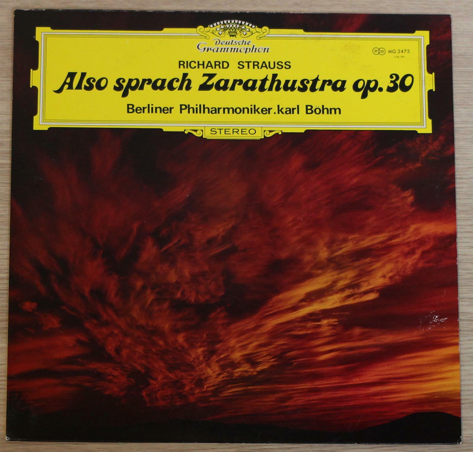 [중고] [LP 수입] Karl Bohm · R. STRAUSS – Also Sprach Zarathustra Op. 30  / Berlin Philharmonic Orchestra