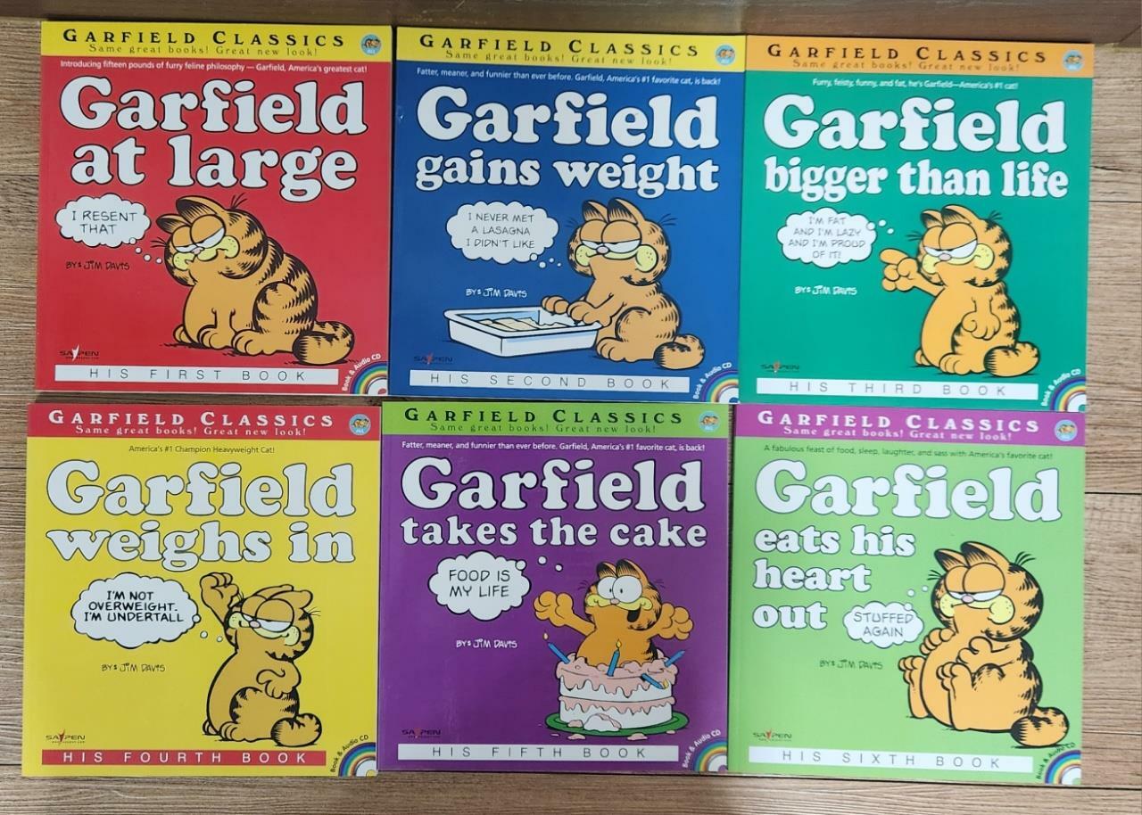 [중고] [세이펜 버전] Garfield 가필드 영어만화 6권 (Paperback 6권)