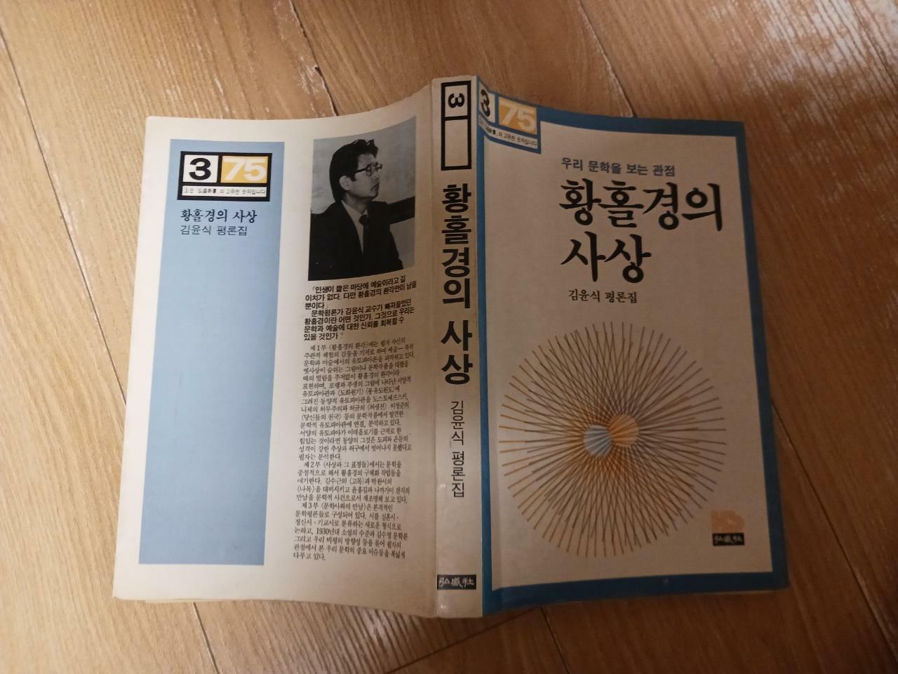 [중고] 황홀경의 사상 (김윤식 평론집)