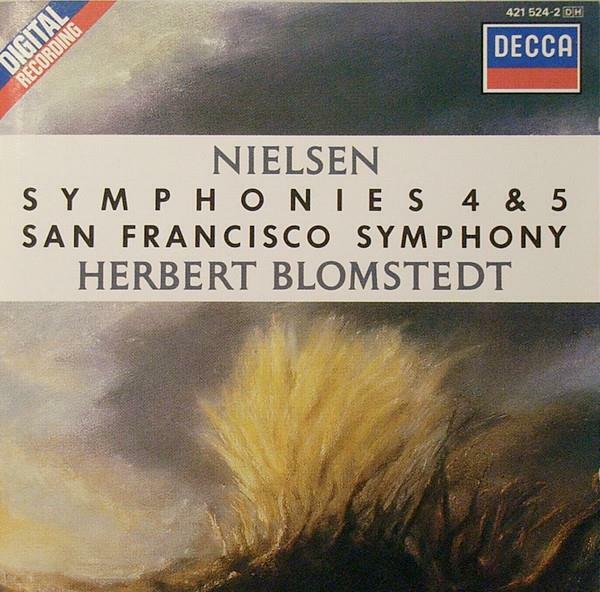 [중고] [수입=W.Germany] Nielsen – Symphony No. 4 & 5  by San Francisco Symphony / Herbert Blomstedt
