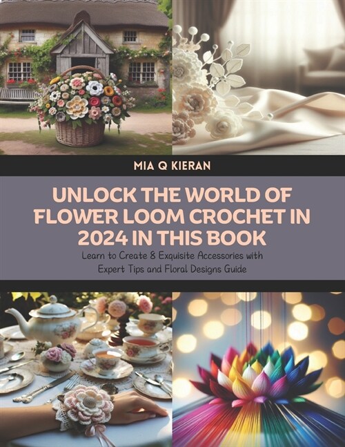Unlock the World of Flower Loom Crochet in 2024 in this Book: Learn to Create 8 Exquisite Accessories with Expert Tips and Floral Designs Guide (Paperback)