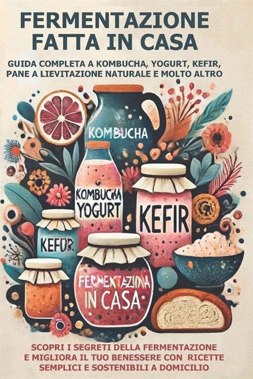 Fermentazione Fatta in Casa: Guida Completa a Kombucha, Yogurt, Kefir, Pane a Lievitazione Naturale e Molto Altro: Scopri i Segreti della Fermentaz (Paperback)